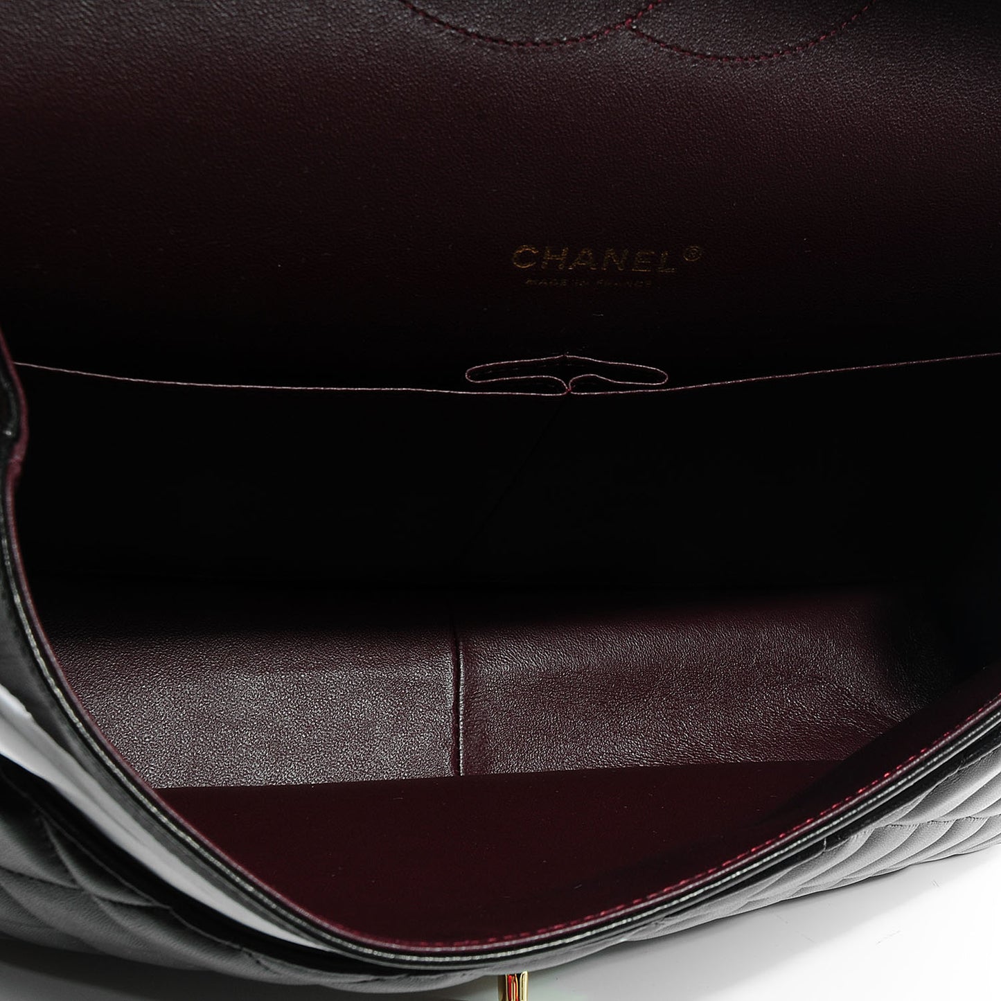 Lambskin Quilted Maxi Double Flap Black