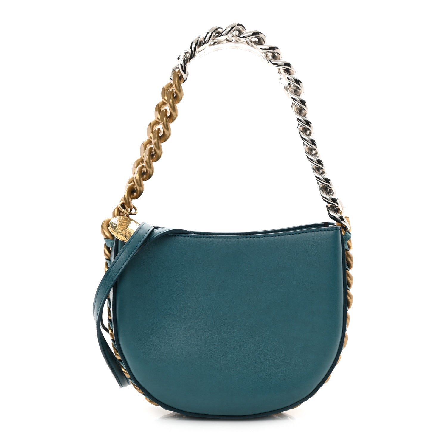Stella McCartney Eco Alter Nappa Medium Frayme Shoulder Bag Teal 1 of 10