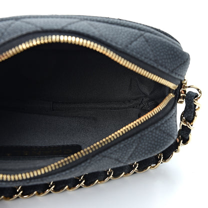 Chanel Caviar Quilted Mini Coco Tassel Camera Case Black 4 of 9