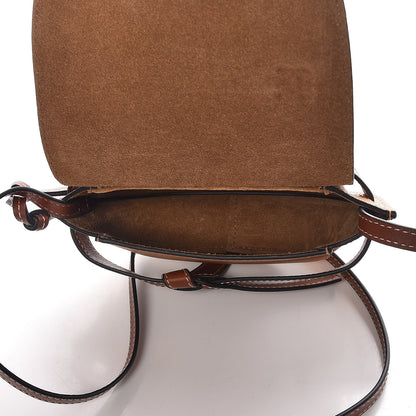 Loewe Grained Calfskin Mini Gate Crossbody Bag Caramel Pecan 5 of 9
