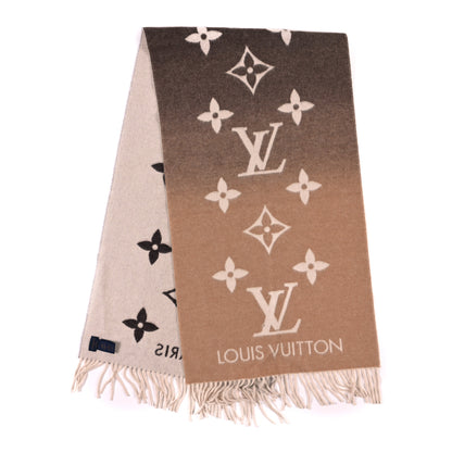 Louis Vuitton Cashmere Monogram Reykjavik Scarf Beige 2 of 4
