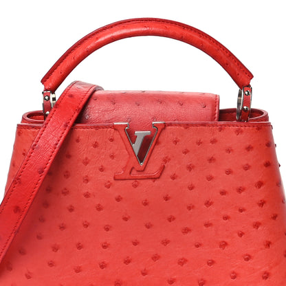 Louis Vuitton Ostrich Capucines BB Coquelicot 7 of 14