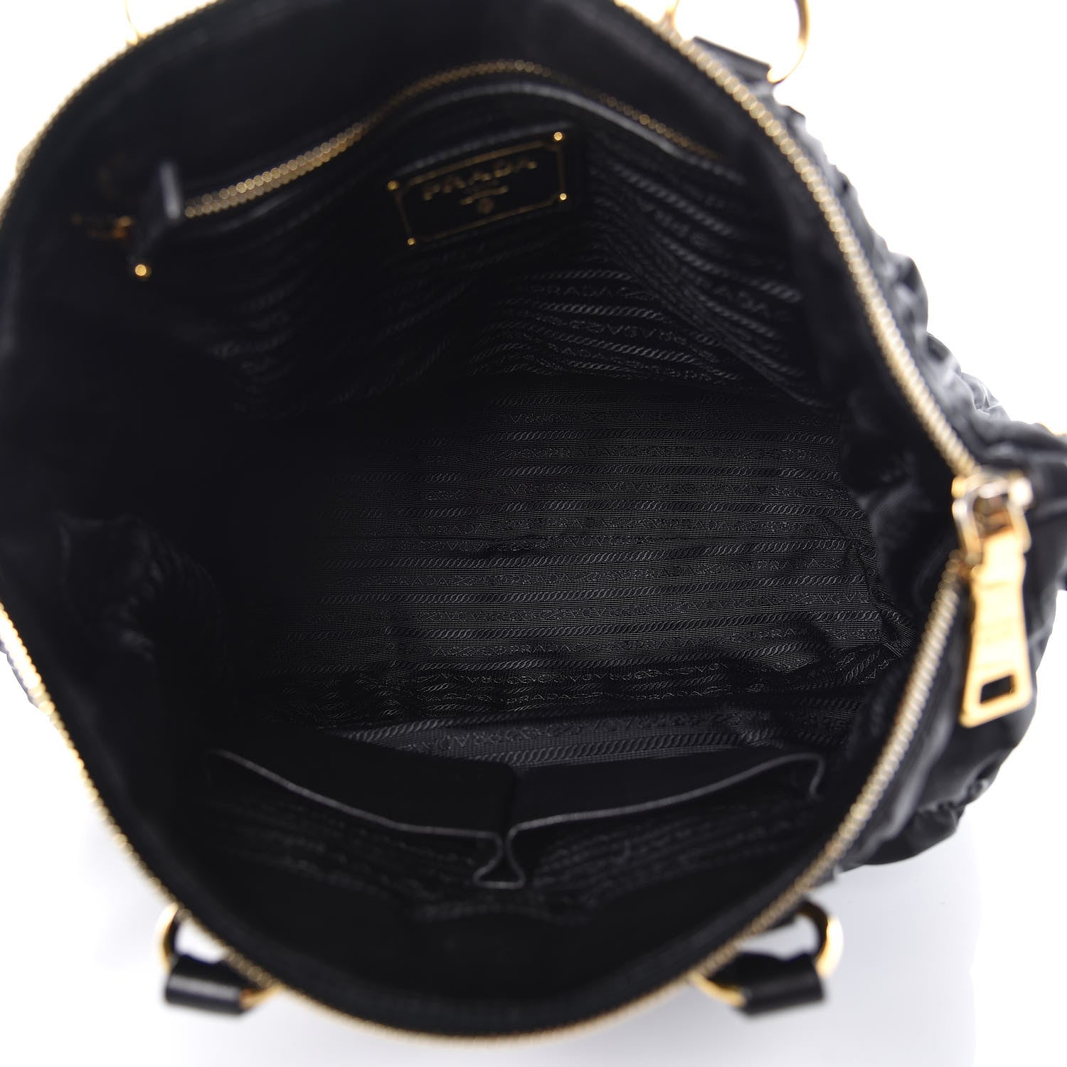 Prada Tessuto Nylon Gaufre Tote Black 6 of 15