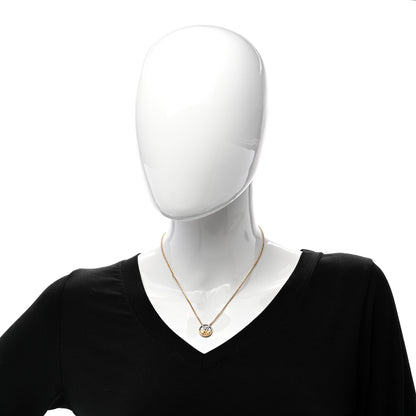 Louis Vuitton Metal L to V Necklace Gold Silver 2 of 4