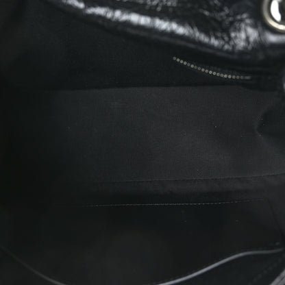 Saint Laurent Crinkled Calfskin Matelasse Monogram Medium Niki Chain Satchel Black 5 of 9