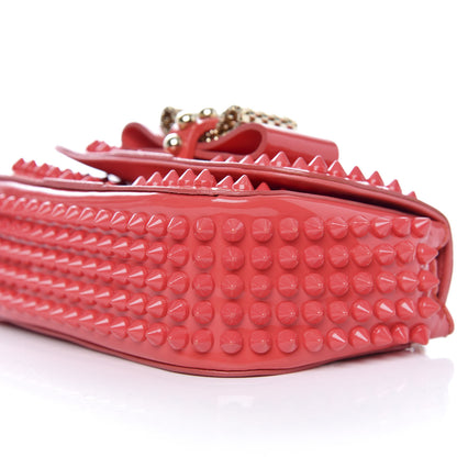 Christian Louboutin Patent Spiked Sweety Charity Crossbody Bag Framboise 8 of 11