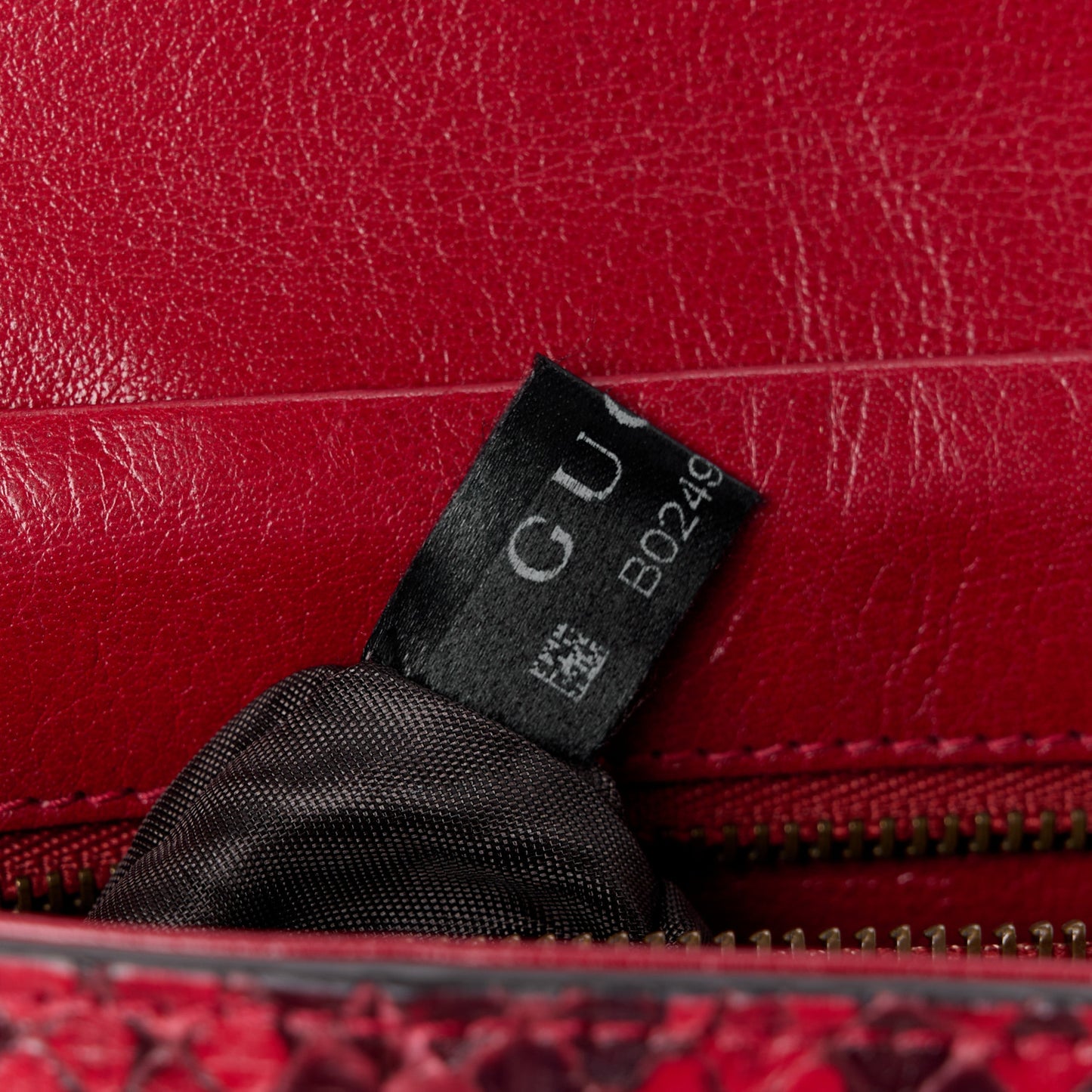 Snakeskin Medium Thiara Double Envelope Shoulder Bag Red Orange