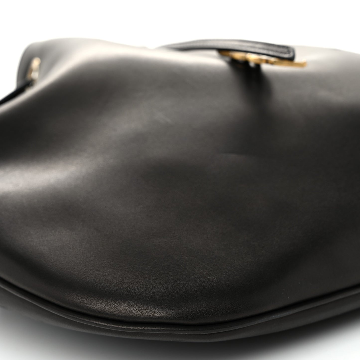 Smooth Calfskin Paris VII Large Flat Hobo Black