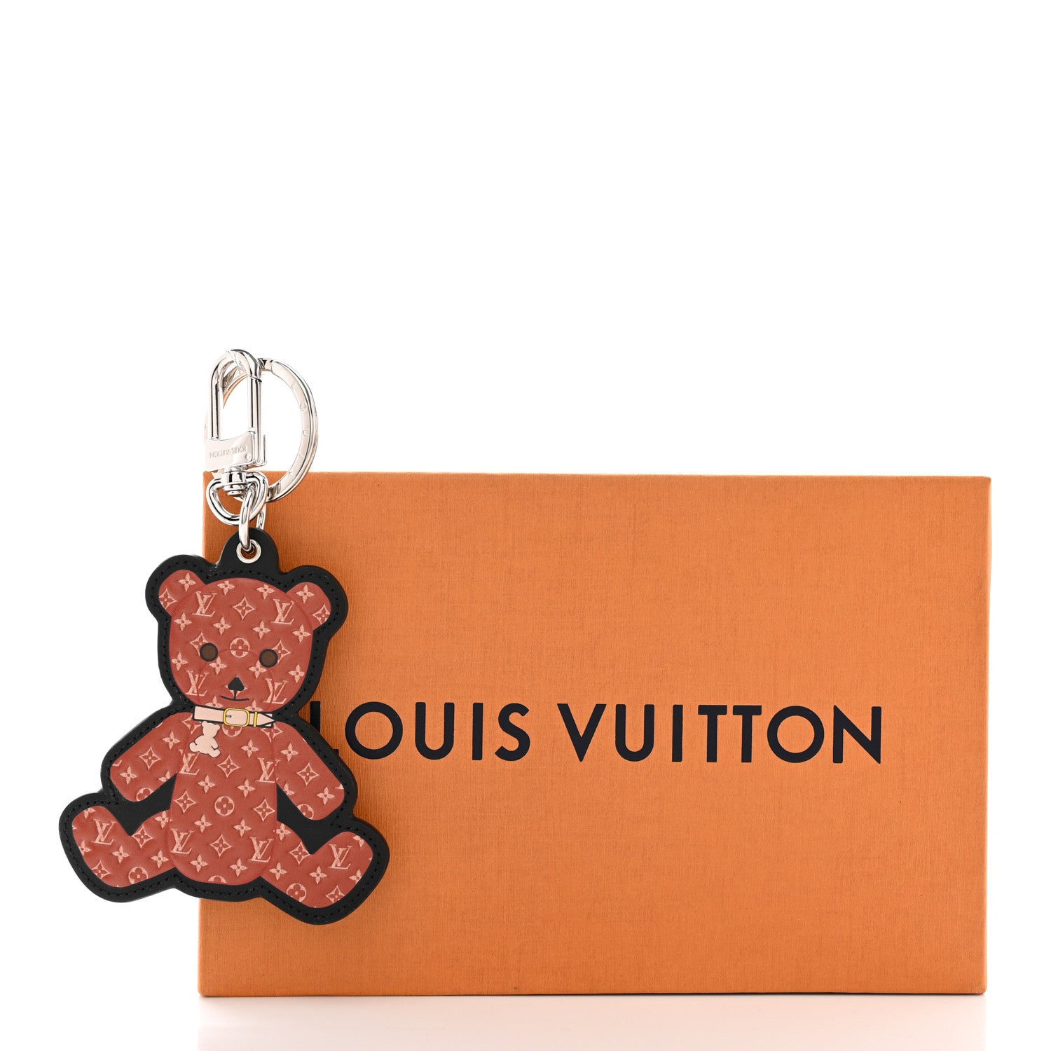 Louis Vuitton Monogram Teddy Bear Bag Charm Key Holder Brown 6 of 6
