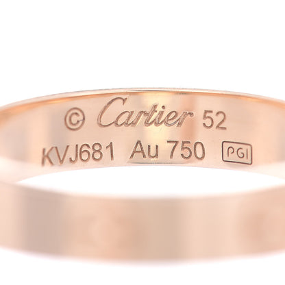 Cartier 18K Yellow Gold 3.5mm LOVE Wedding Band Ring 52 6 4 of 5