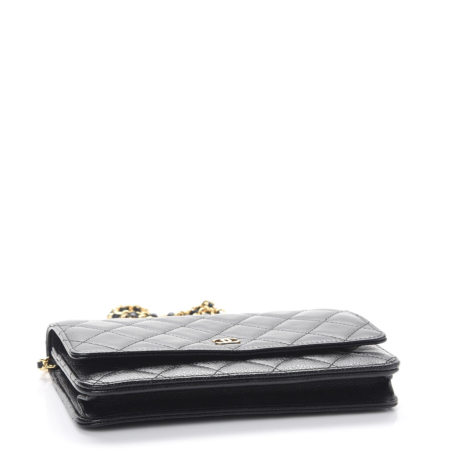 Chanel Caviar Quilted Wallet On Chain WOC Black 4 of 9
