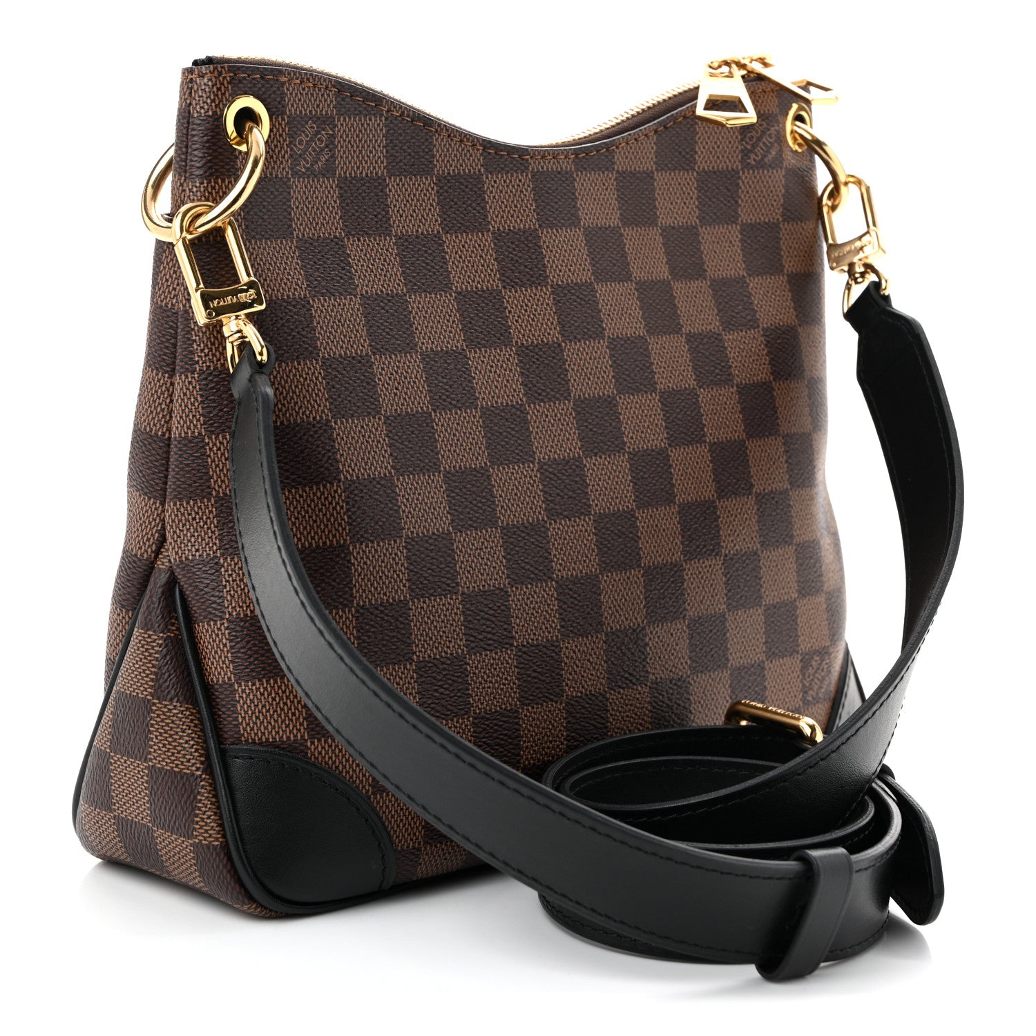Louis Vuitton Damier Ebene Odeon PM Black 3 of 9