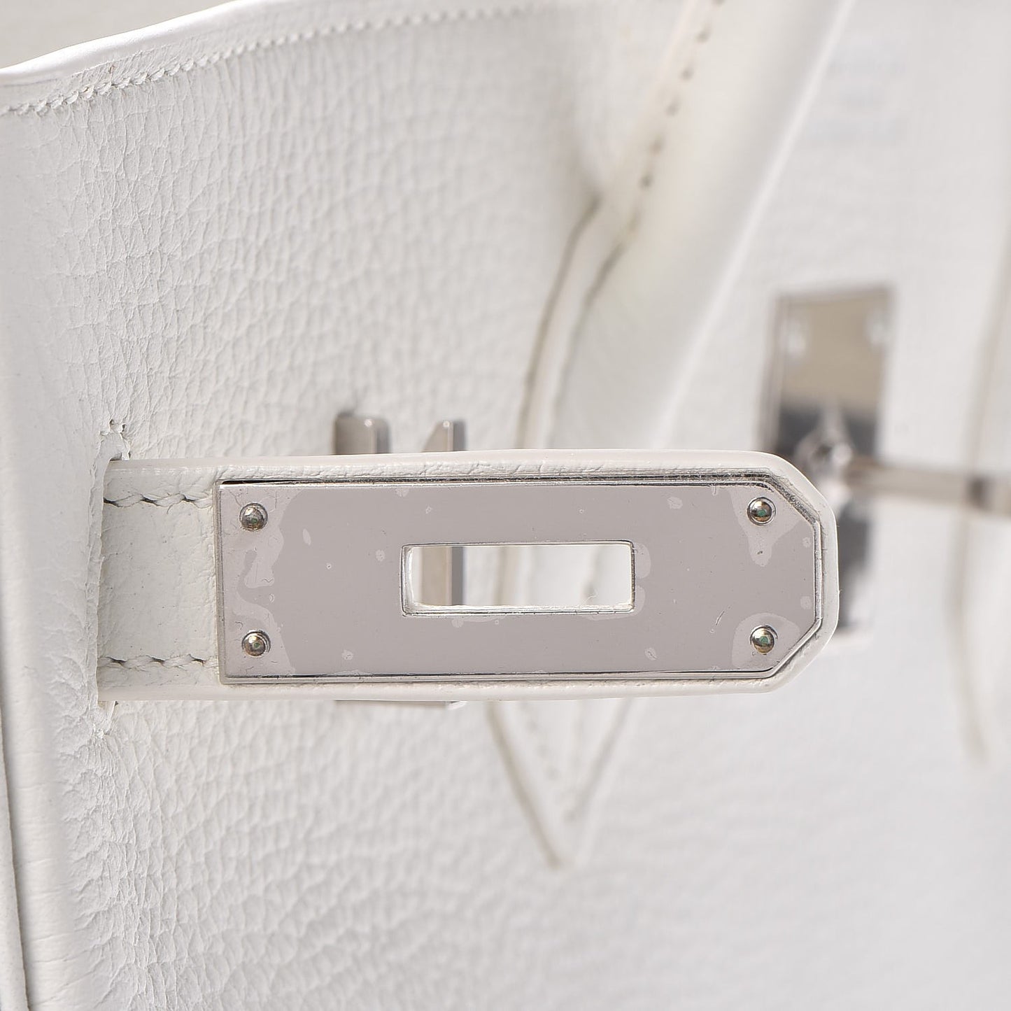Taurillon Clemence Birkin 35 White