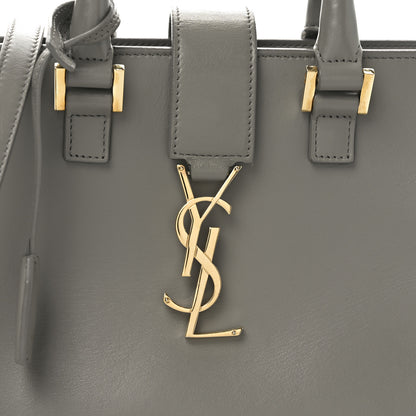 Saint Laurent Calfskin Monogram Baby Cabas Fog 7 of 9