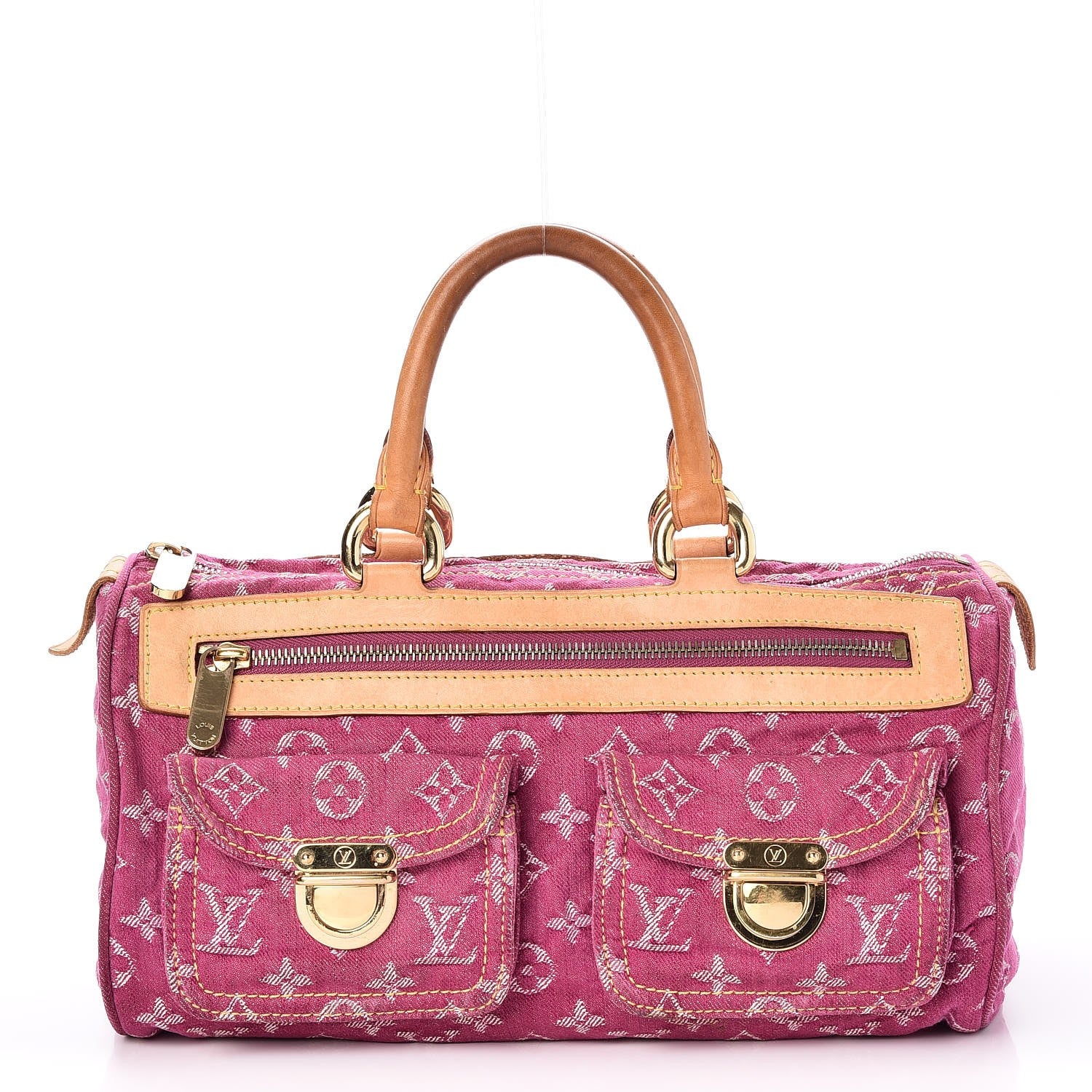 Louis Vuitton Monogram Denim Neo Speedy Fuchsia 1 of 11
