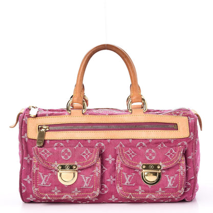 Louis Vuitton Monogram Denim Neo Speedy Fuchsia 1 of 11