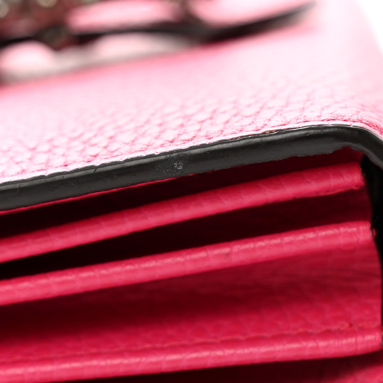 Gucci Dollar Calfskin Crystal Mini Dionysus Chain Wallet Box Pink 14 of 14
