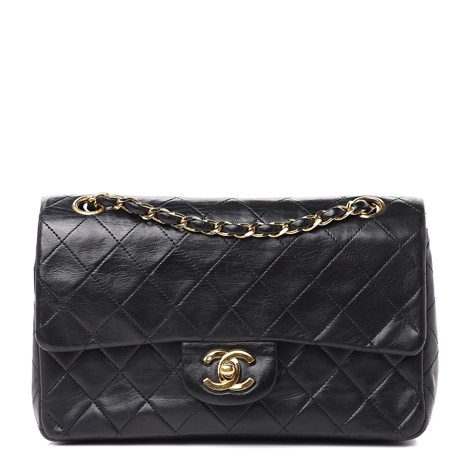 Chanel Lambskin Quilted Small Double Flap Black 1 of 21