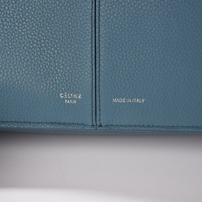Celine Baby Grained Calfskin Medium Tri-Fold Bag Ocean 6 of 10
