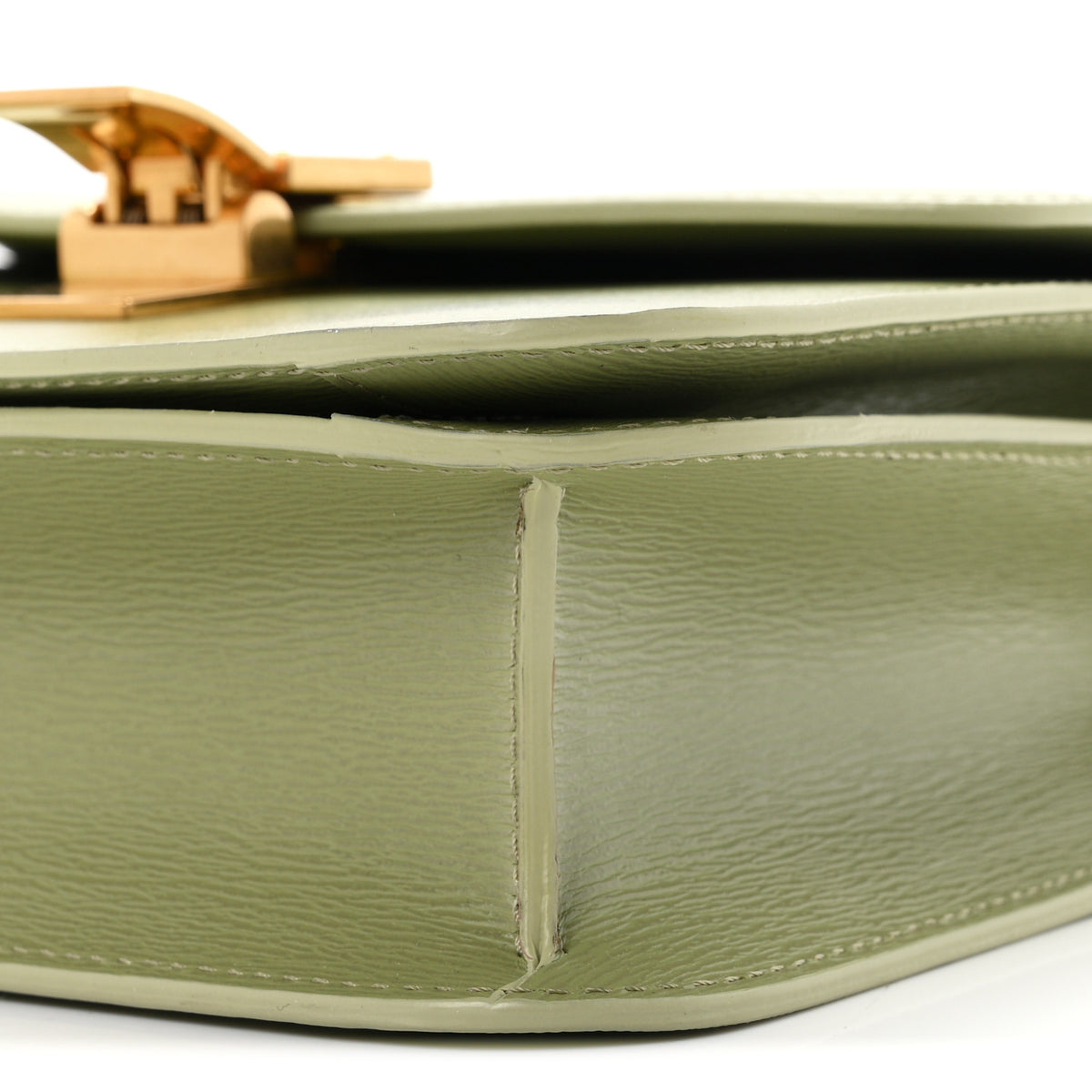 Liege Calfskin Teen Classic Box Flap Bag Sage