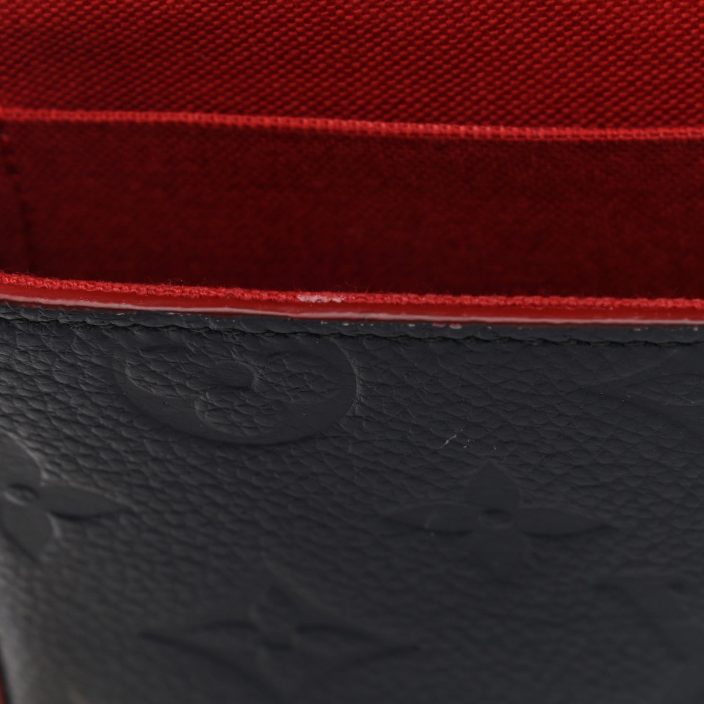 Empreinte Pochette Felicie Chain Wallet Marine Rouge