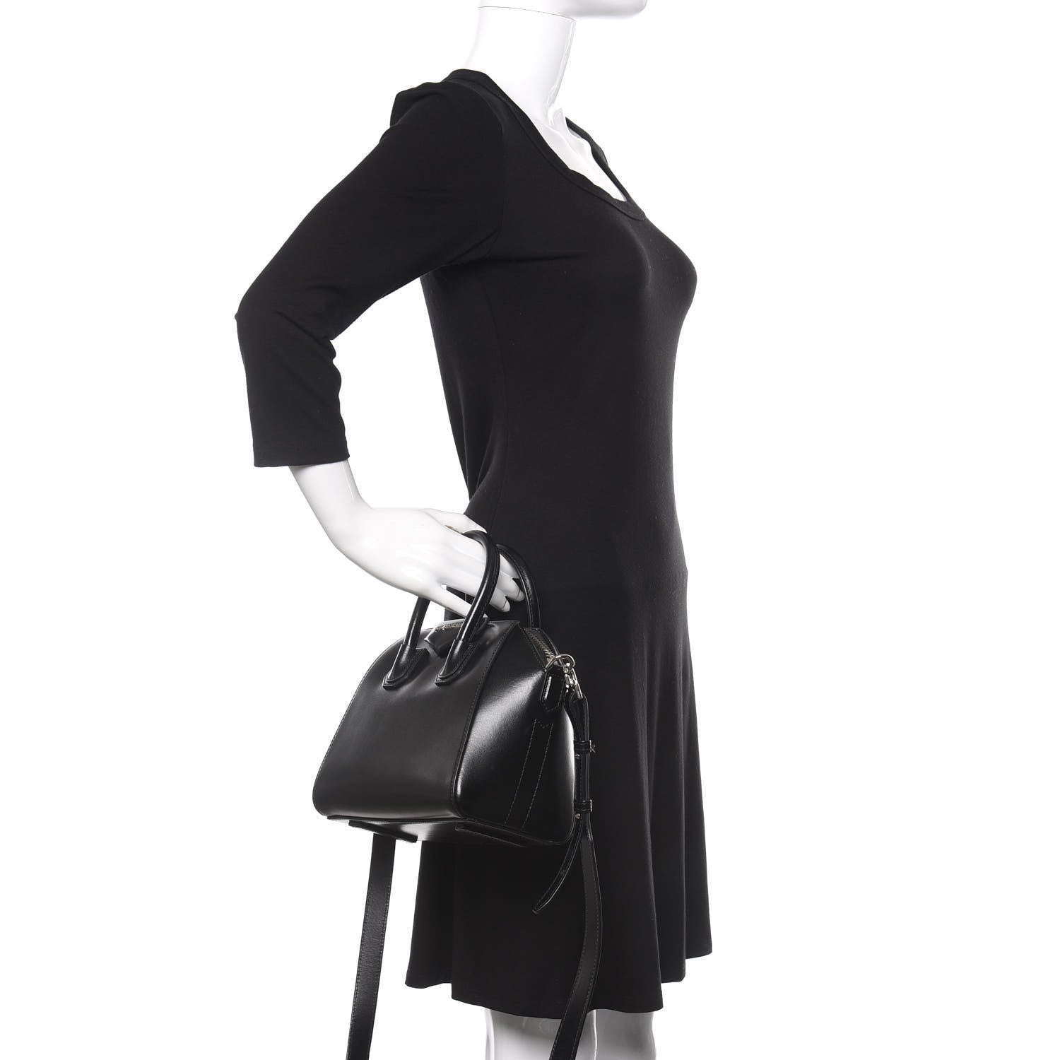 Givenchy Shiny Lord Calfskin Mini Antigona Black 3 of 10