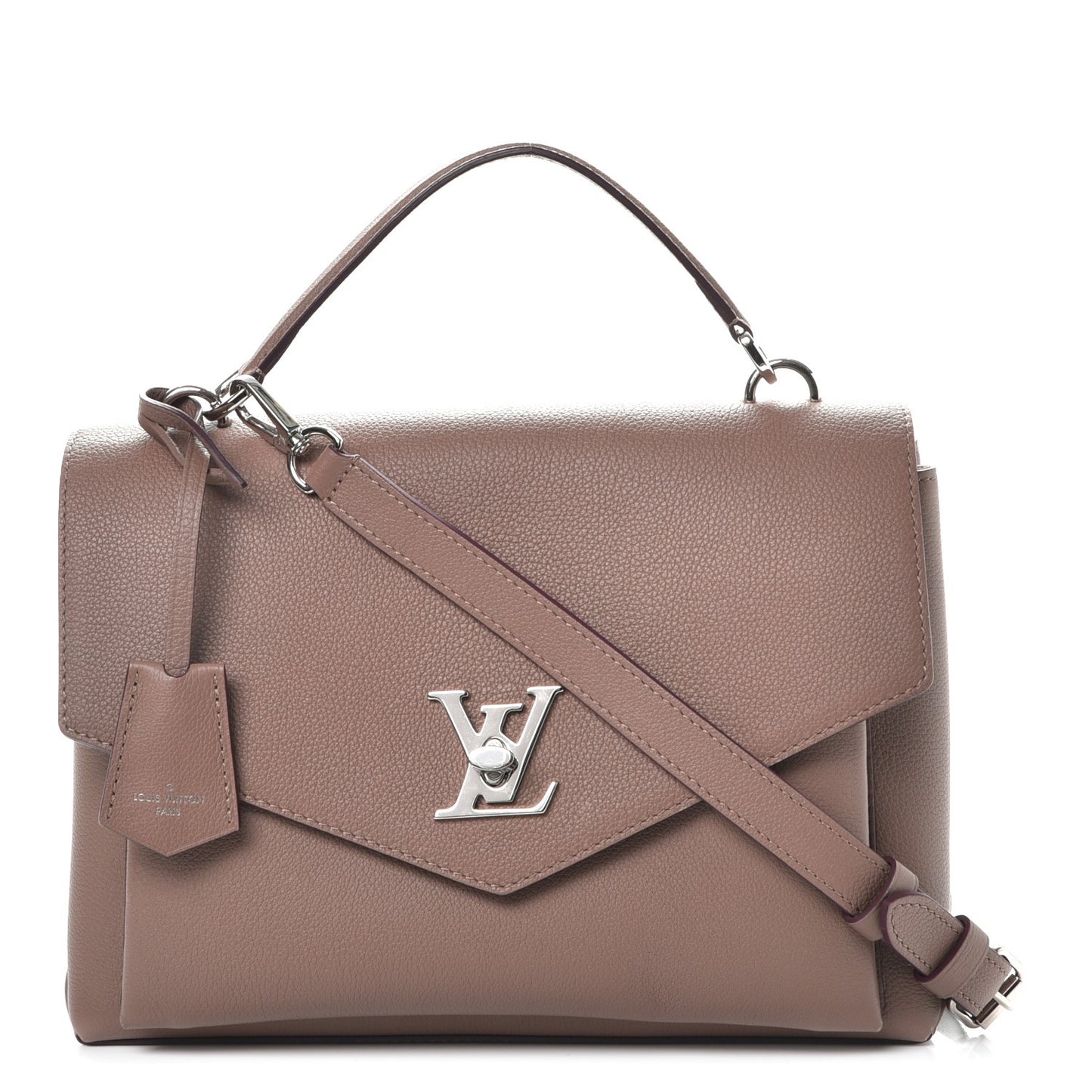 Soft Calfskin My Lockme Top Handle Taupe Glace