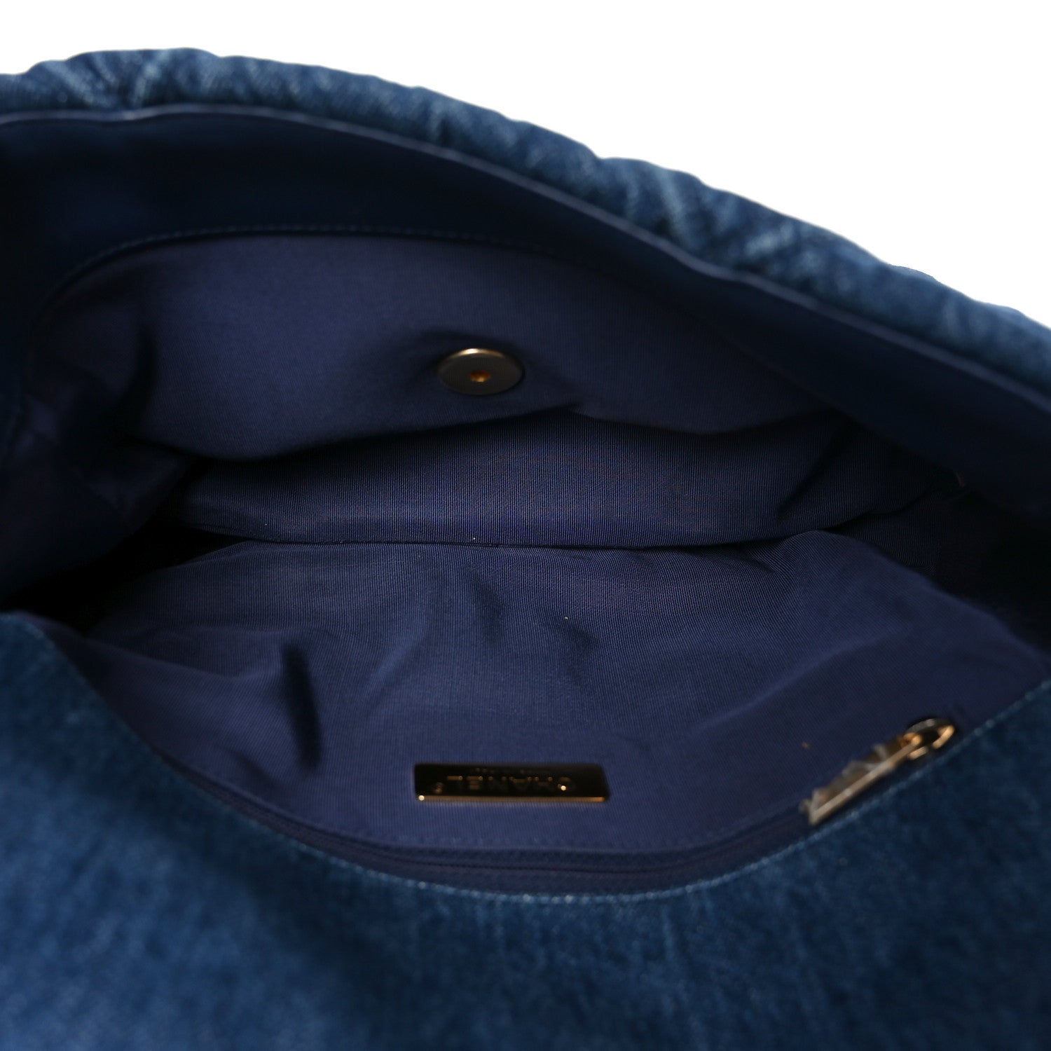 Chanel Denim Quilted Large Chanel 19 Flap Blue 5 of 10