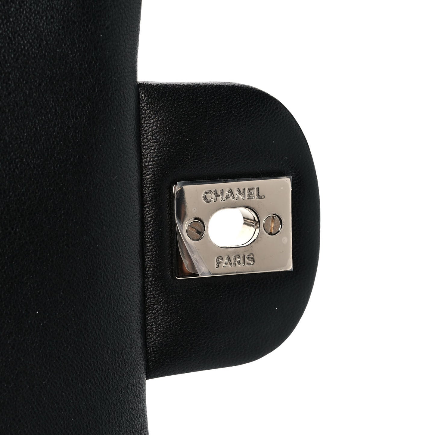 Lambskin Quilted Mini Coco Charms Rectangular Flap Black