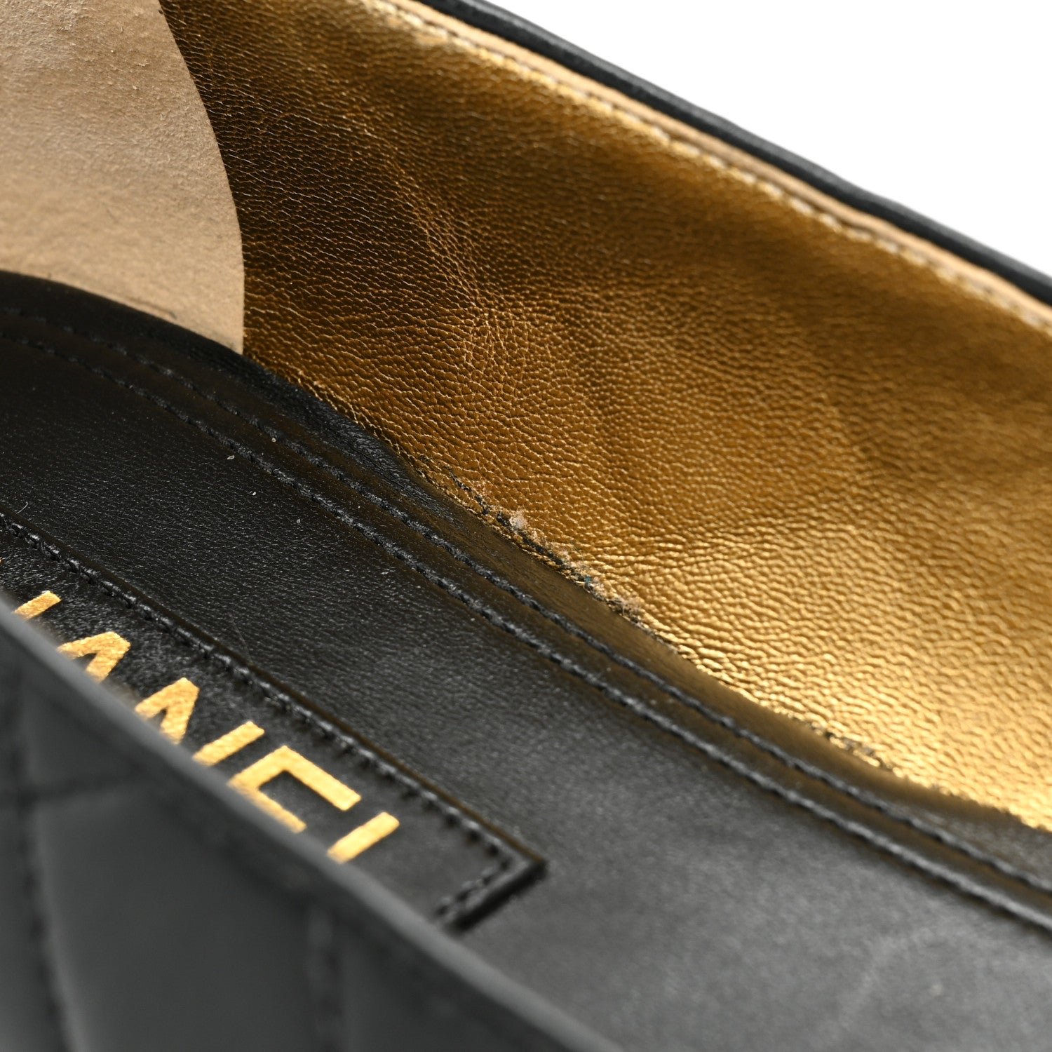 Chanel Lambskin Quilted CC Ballerina Flats 36.5 Black 39 Black 10 of 11