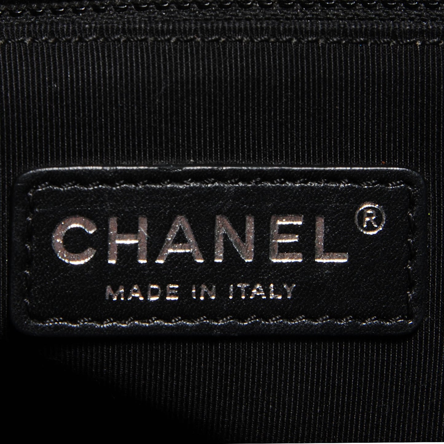 Lambskin Quilted Large Boy Flap Black