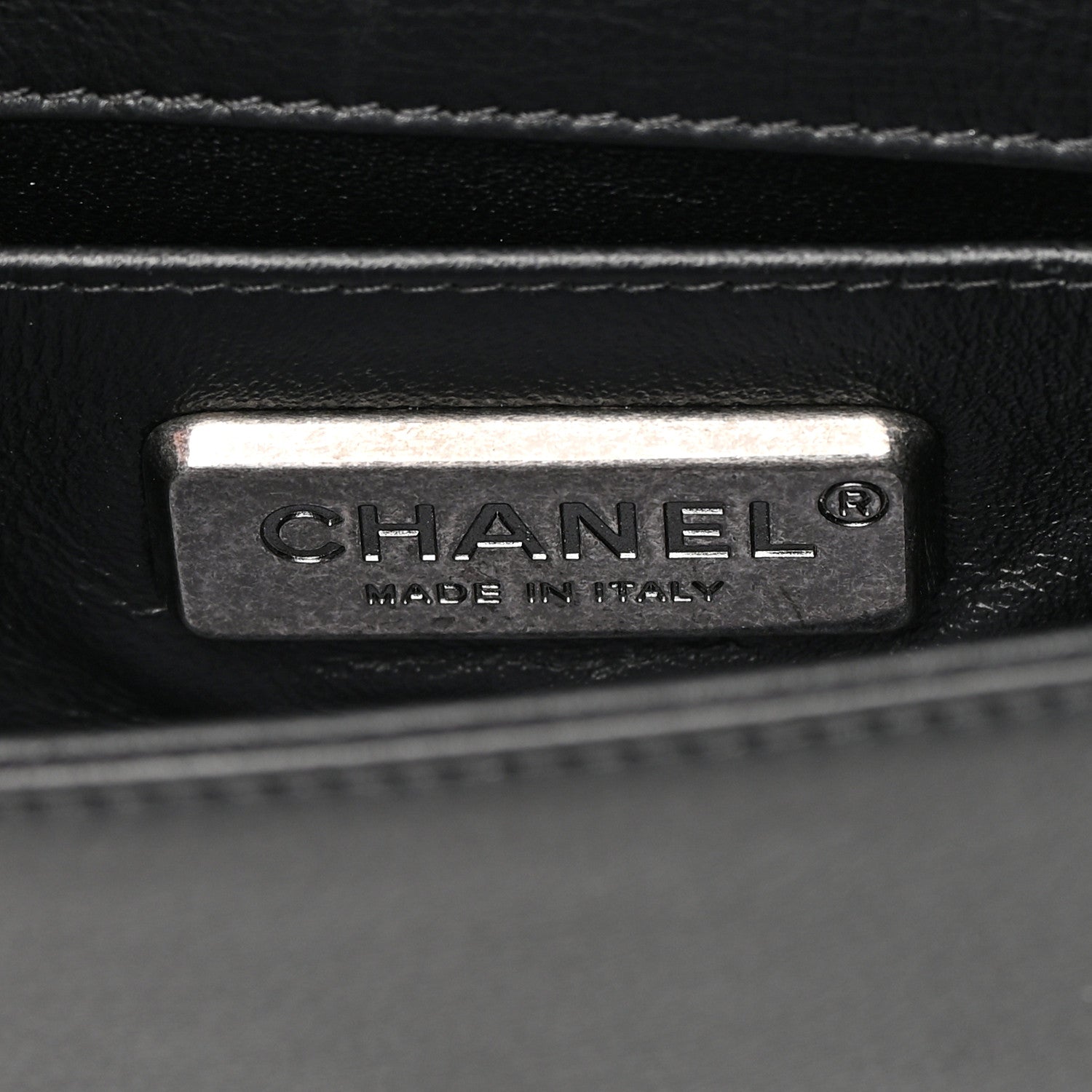 Chanel Galuchat Stingray Mini Boy Flap Black Silver 5 of 12