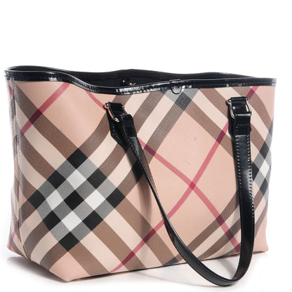 Burberry Supernova Check Small Nickie Tote Black 3 of 7