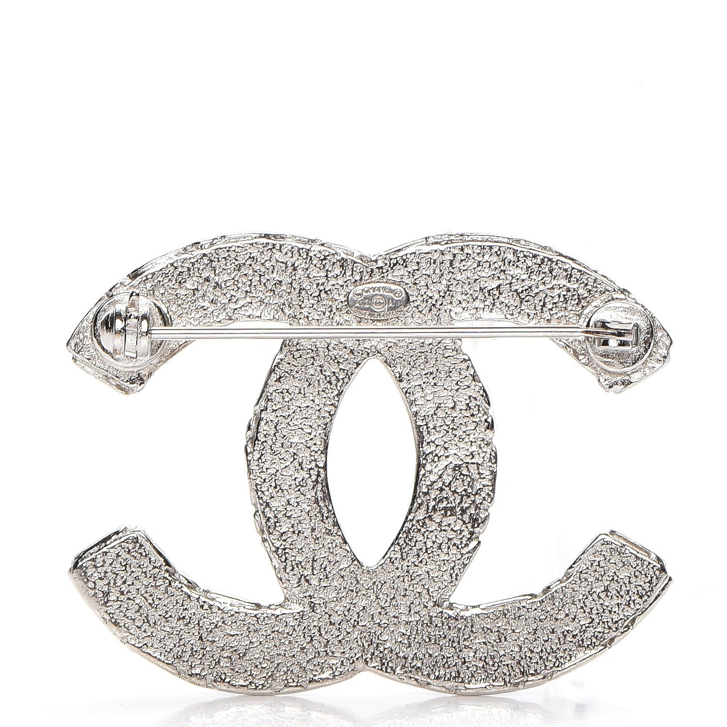 Crystal CC Brooch Silver