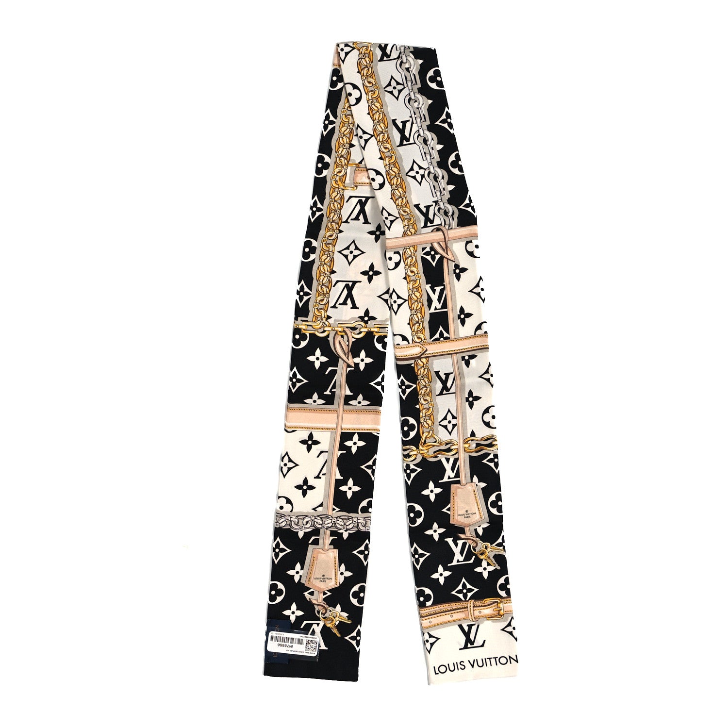 Louis Vuitton Silk Monogram Confidential Bandeau Black 2 of 4