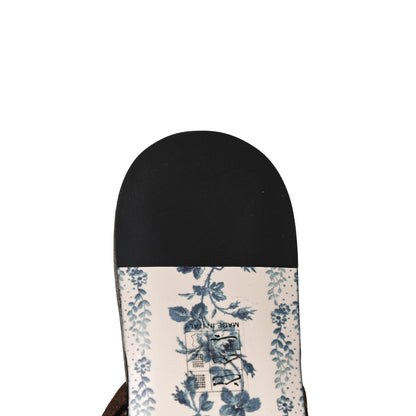 Gucci Velvet GG Monogram Crystal Womens Slippers 37 Brown Vintage Cocoa 9 of 11