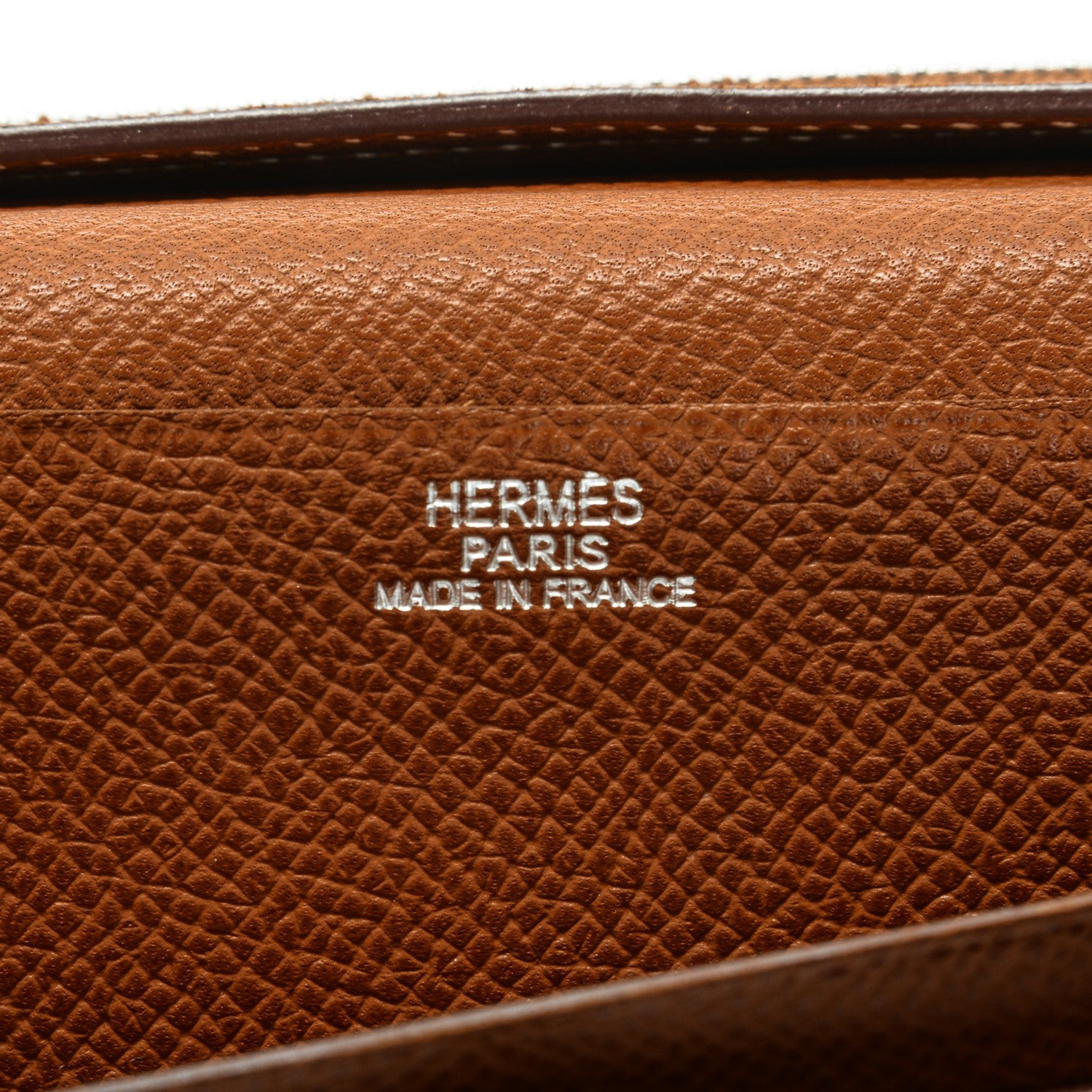 Hermes Epsom Bearn Gusset Wallet Gold 6 of 8