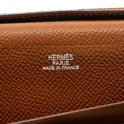 Hermes Epsom Bearn Gusset Wallet Gold 6 of 8