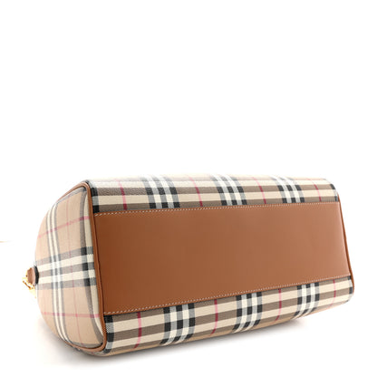 Burberry Horseferry Check Medium Bowling Bag Tan 6 of 19