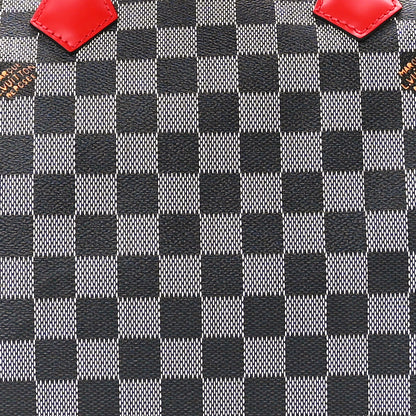 Louis Vuitton Damier Speedy Bandouliere 30 Black White 7 of 9