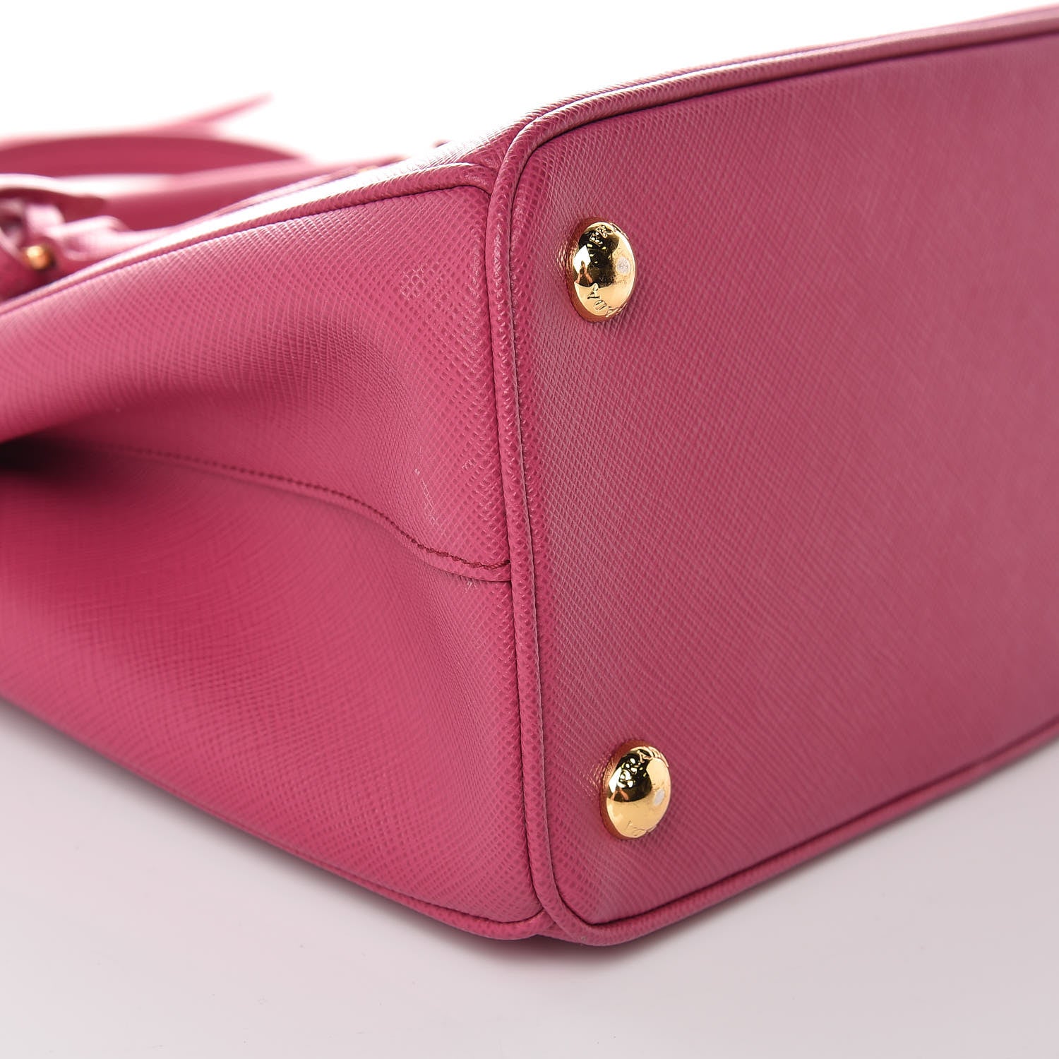 Prada Saffiano Lux Small Galleria Double Zip Tote Fuxia 13 of 14