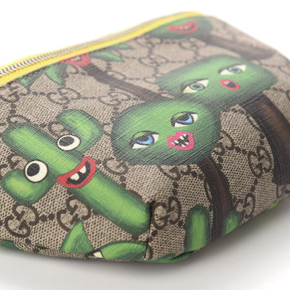 Gucci GG Supreme Monogram Smiling Plants Childrens Belt Bag Multicolor 6 of 10