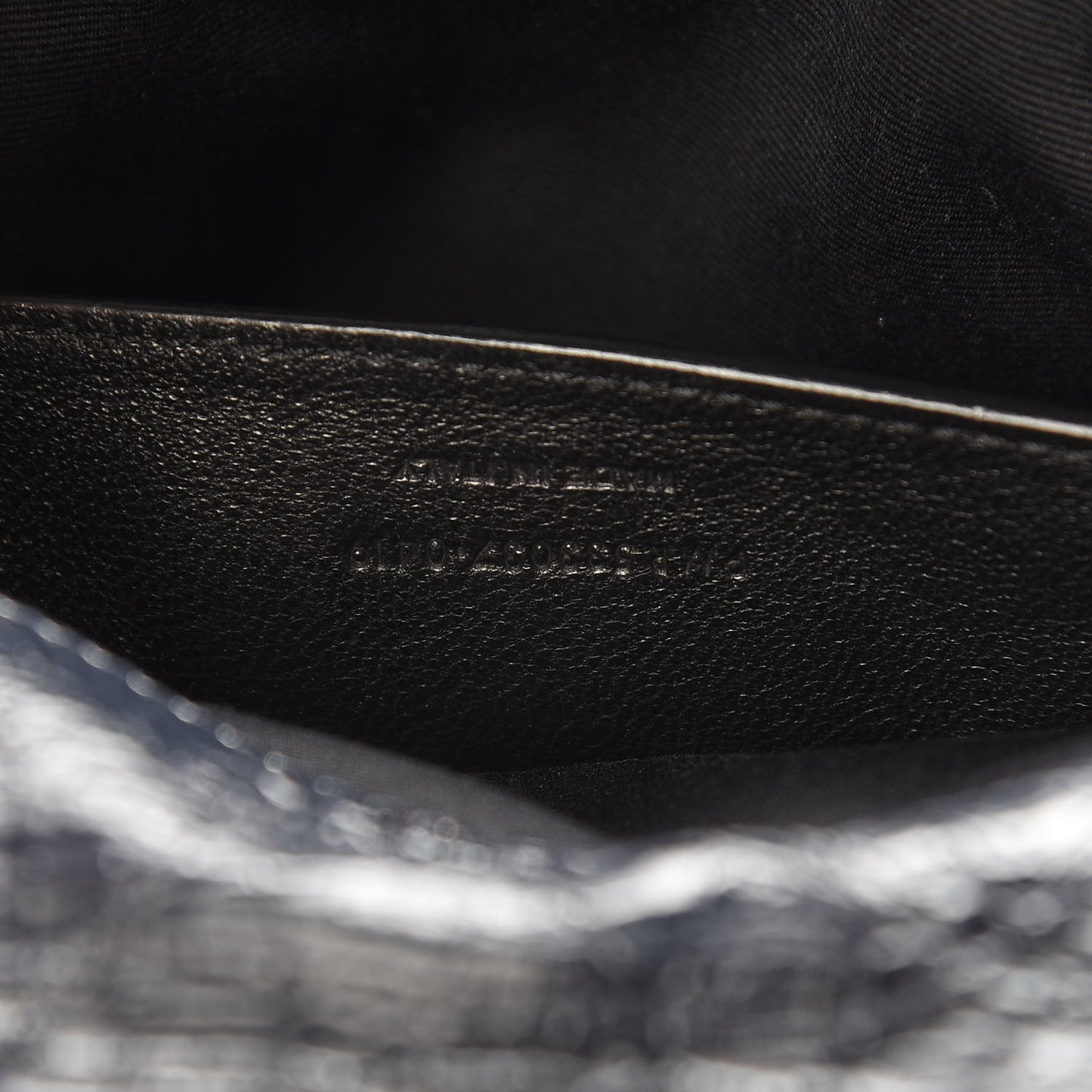 Crinkled Calfskin Matelasse Monogram Baby Niki Chain Satchel Navy