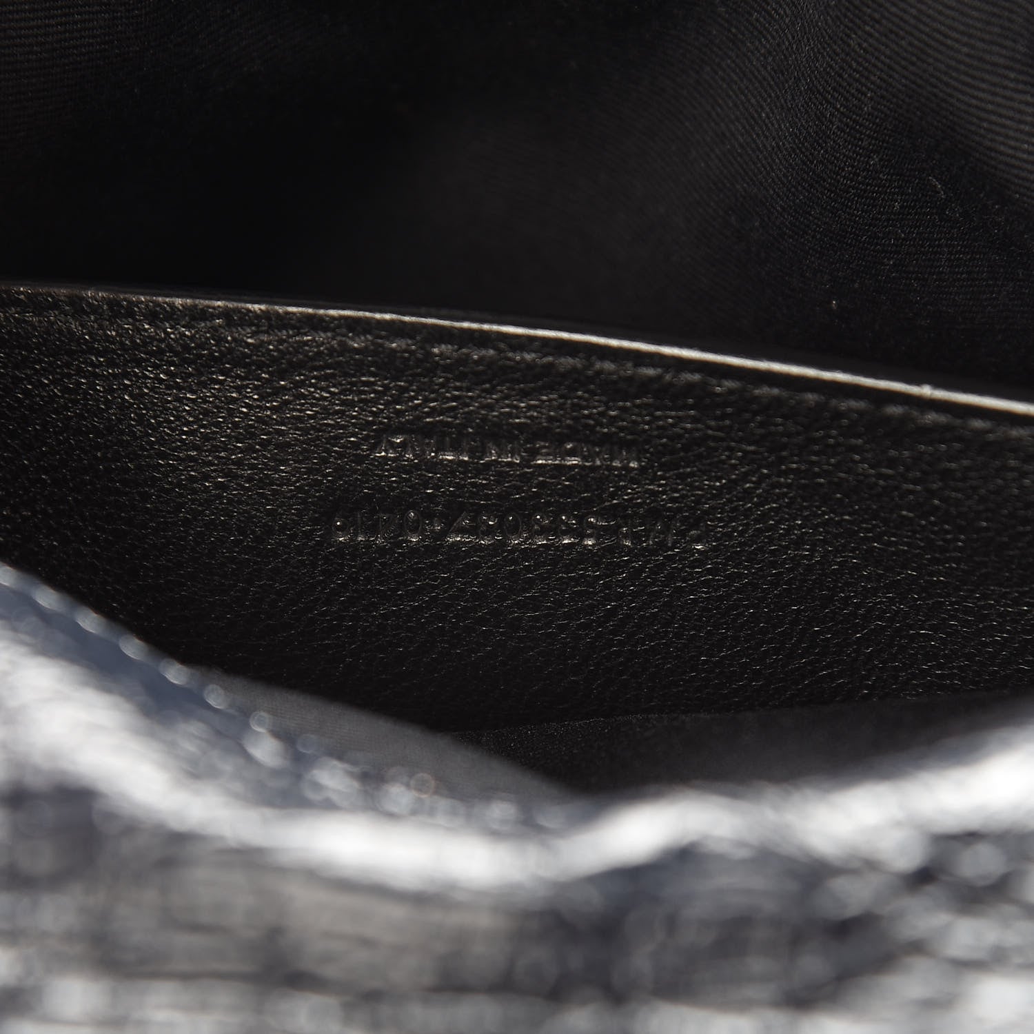 Saint Laurent Crinkled Calfskin Matelasse Monogram Baby Niki Chain Satchel Navy 8 of 11