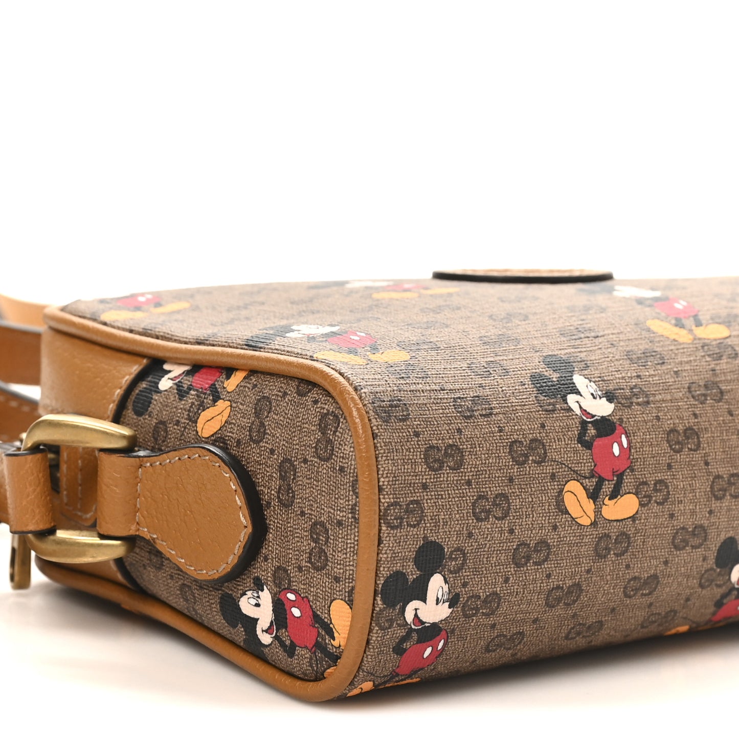 X DISNEY Mini Vintage GG Supreme Monogram Mickey Mouse Shoulder Bag Beige Vintage Sun Oil