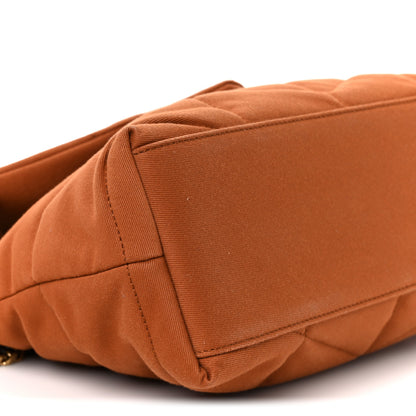 Saint Laurent Canvas Quilted Small Loulou Puffer Monogram Chain Satchel Hot Rust 9 of 10