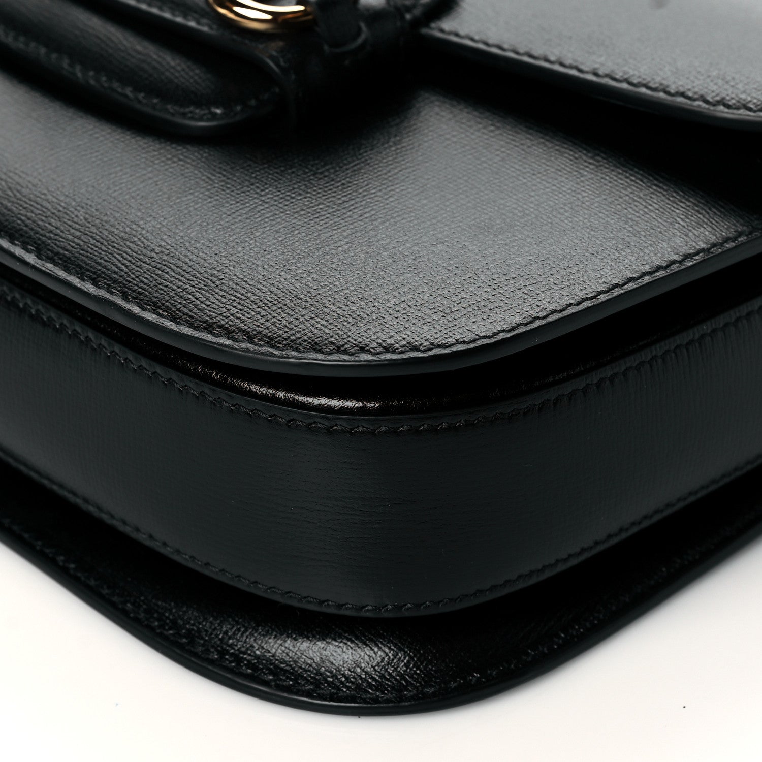 Gucci Azalea Calfskin Horsebit 1955 Shoulder Bag Black 11 of 11