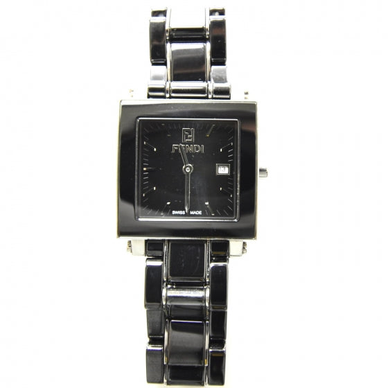 Stainless Steel Ceramic 30mm Orologi Quartz Watch Black