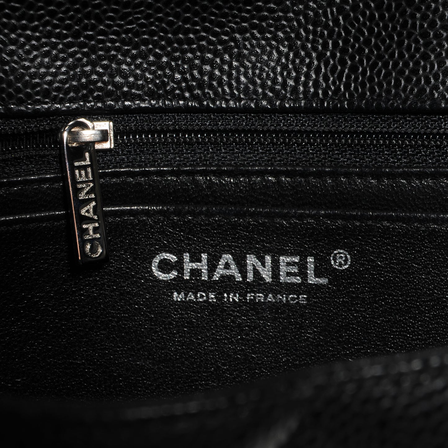 Caviar Jumbo Single Flap Black