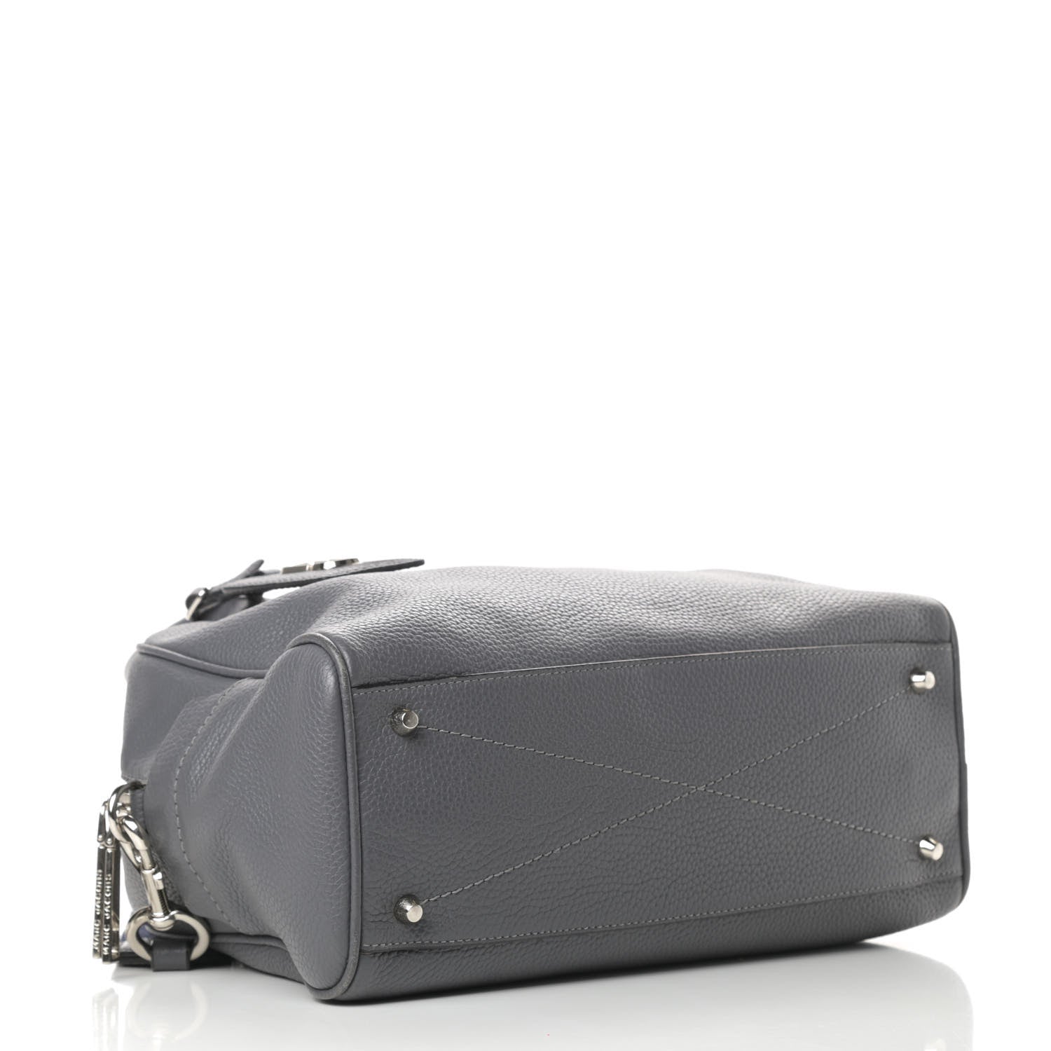 Marc Jacobs Pebbled Calfskin Gotham Bauletto Satchel Grey 4 of 16